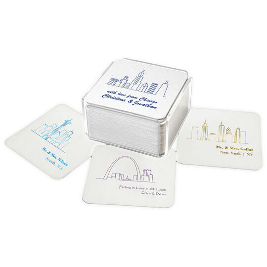 Design Your Own Skyline Square Coasters
